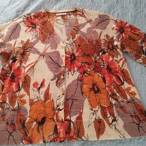 COLDWATER CREEK cardigan in Fall colors